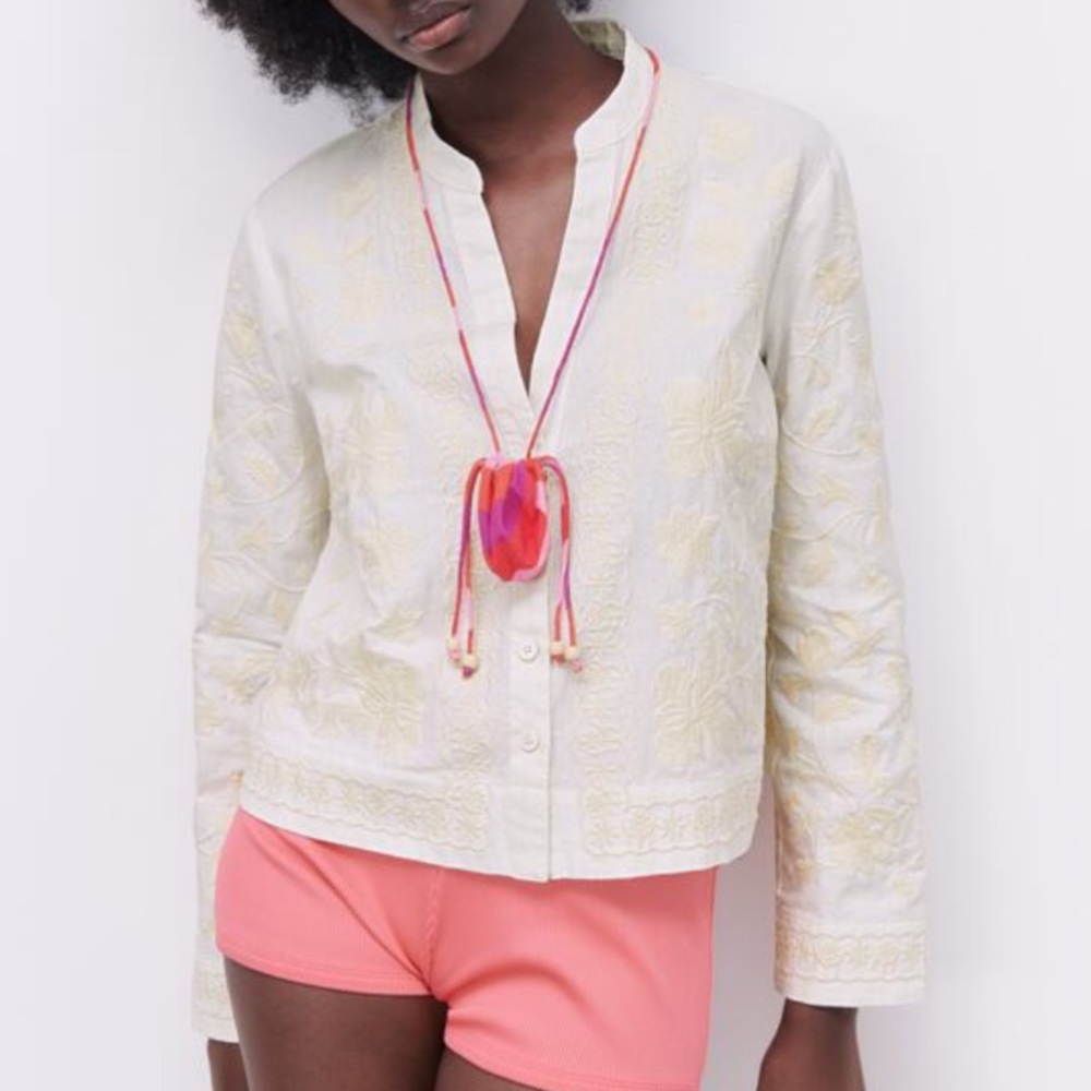 Zara Embroidered Overshirt